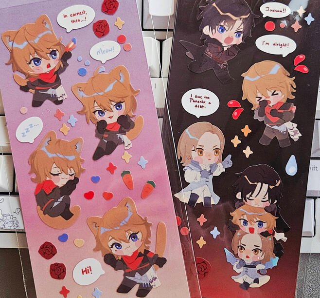 16 stickers